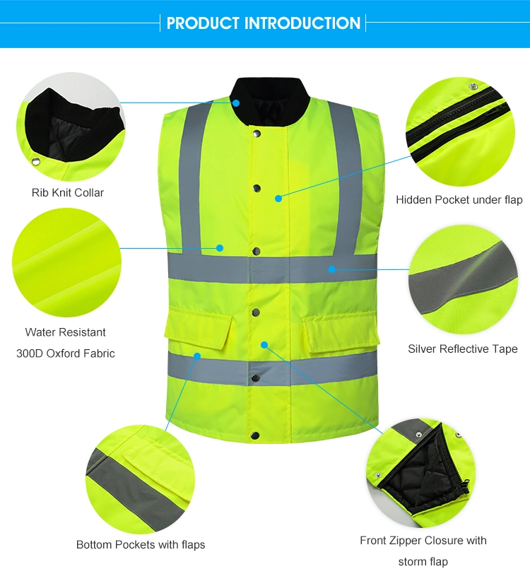 Winter Surveyor Safety Jacket Ultralight Reflective Reversible Reflective Jacket