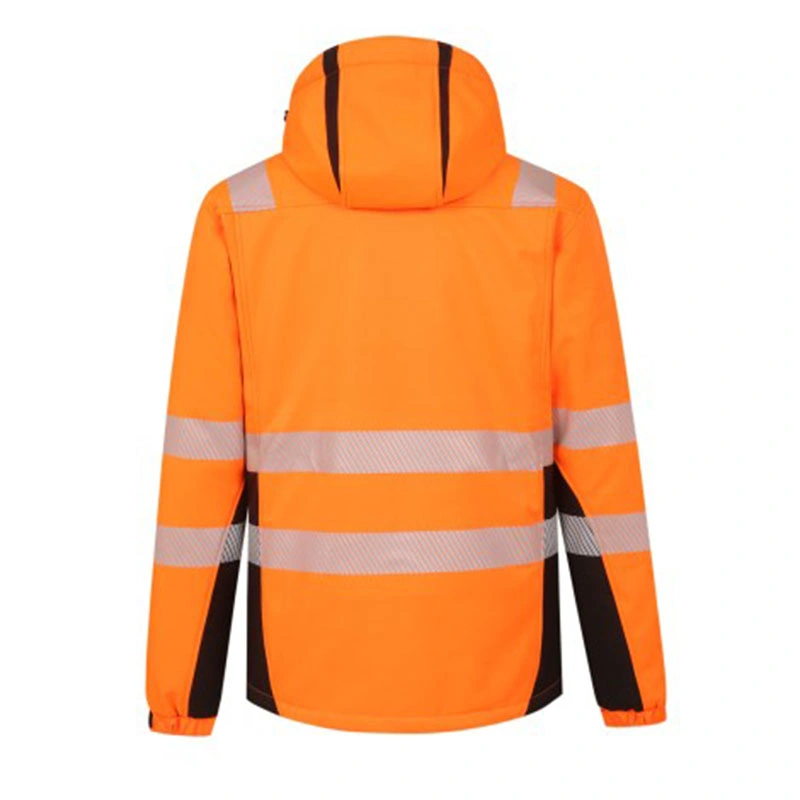 Manufacturer China Reflective Safety Clothing Waterproof Hi Vis Softshell Jacket with 3m Tape