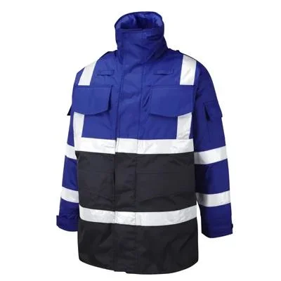 Workwear Winter Factory Insulated Waterproof Heavy Windproof Work Reflective Jacket