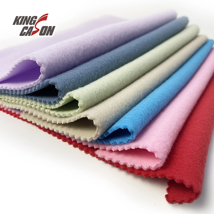 Kingcason Polyester Anti Wrinkle Warm Layer Jacket Fabric Polar Fleece Fabric