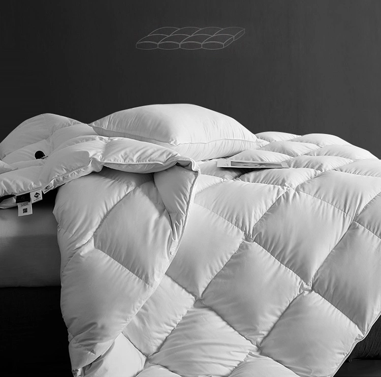 Hotel Duck Down Quilt Wholesale Household Bedding and Luxury Bed Quilt/Filled Duvet