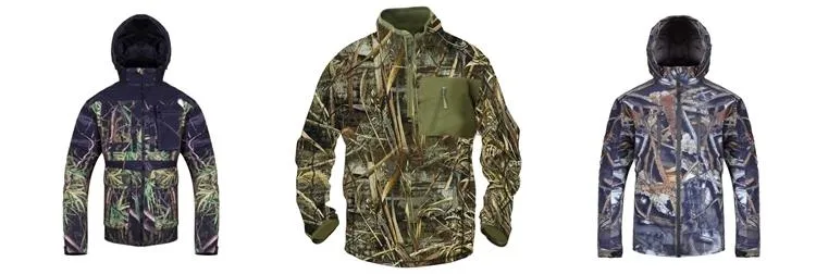 Softshell Hunting Jacket with Fleece Lining and Detachable Hood