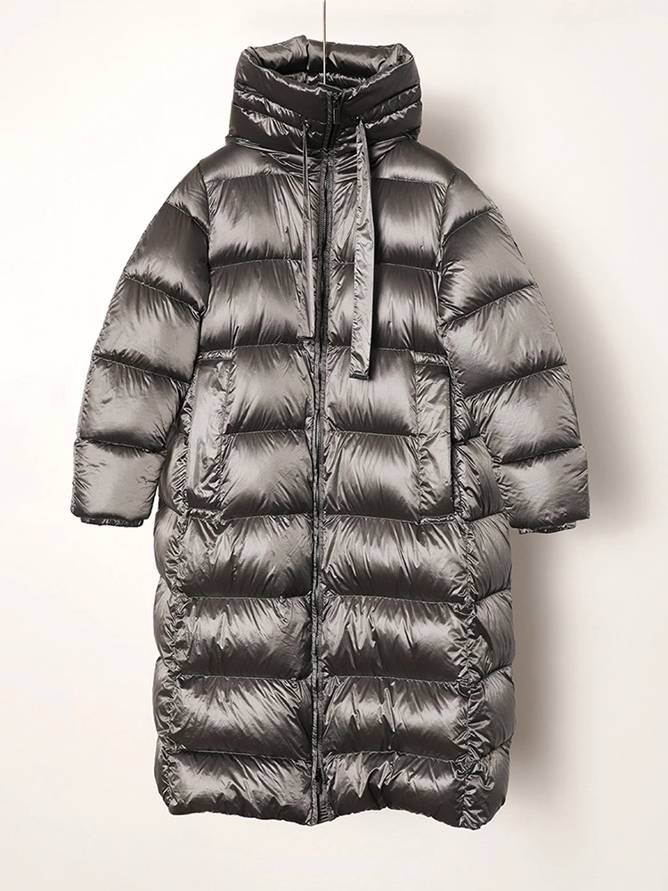Women&prime; S Ultralight Duck Down Jacket Parka Long Winter Coat Outdoor