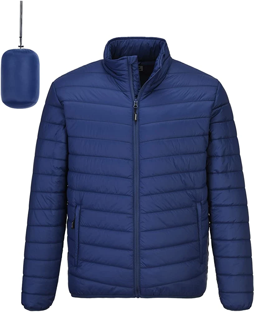 Men Lightweight Nylon Waterproof/Windproof/Outdoor Breathable Packable Puffer / Down Jacket 90% Down 10% Feather BSCI