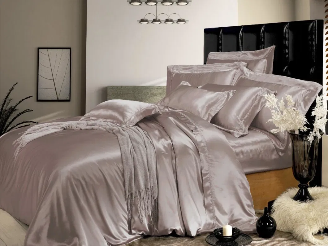 European Style Bed Linen Sheet Oeko-Tex Quality Seamless Silk Duvet