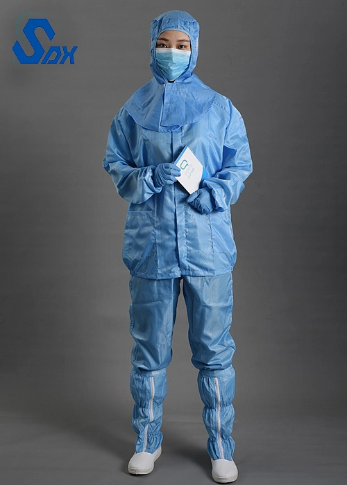 ESD Clothes Suits Anti Static Different Colors Jacket &amp; Pant Suit with Hood Clean Room Clothes