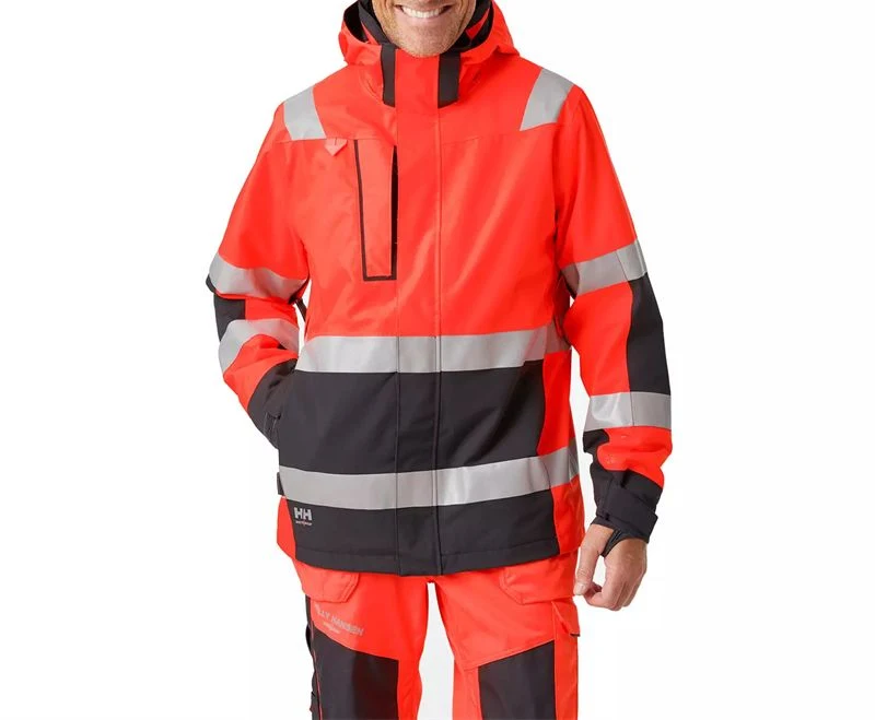 Custom Logo Winter Mining PPE Green Orange Waterproof Work Coat Welding Factory Workwear Safety Protective Apparel