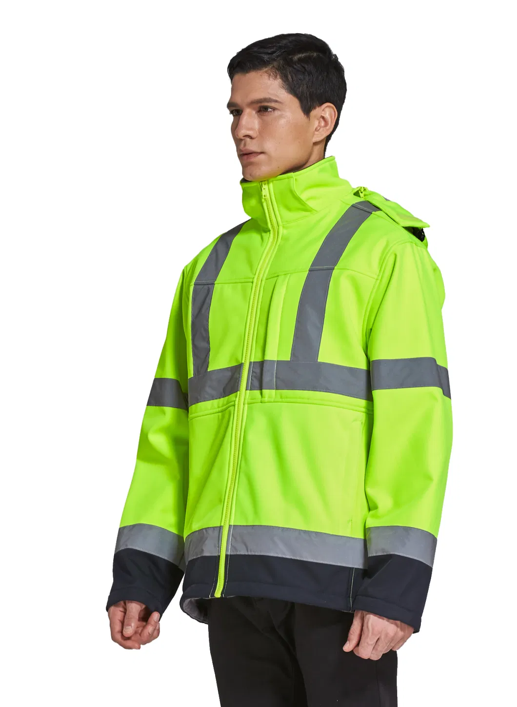 Hi Vis Factory Custom Cheap Outdoor Waterproof and Windproof Men Softshell Work Jackets