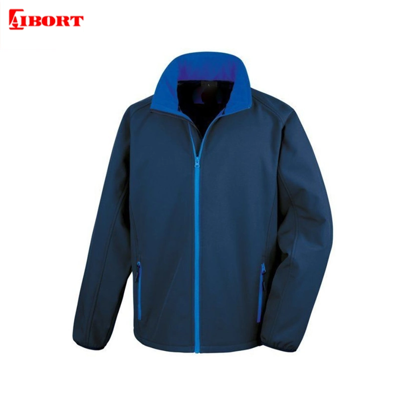 Aibort High Quality Black Softshell Jacket with Factory Price (T-JK-40)