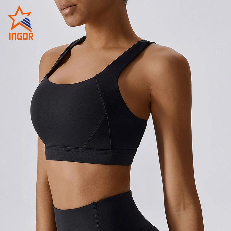 Ingor Sportswear Gym Wear Manufacturer Custom Wholesale Women Yoga Bra Sports High Impact Pilates Running Outdoor Fitness Sports Clothing Wear