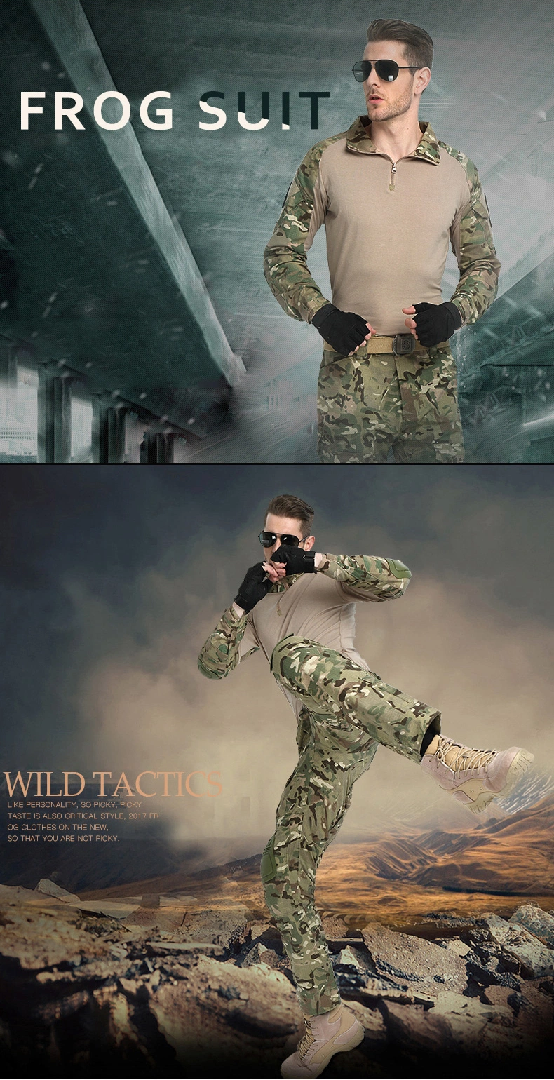 Cheap Wholesale Shirt and Pants Camouflage Outdoor Hunting Combat Pants Clothing