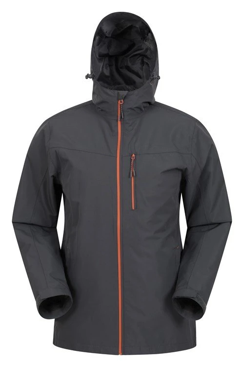 Hi Vis Rainproof Waterproof Windproof Breathable Outdoor Sport Claiming Hiking High Soft Stretched Fabric Hooded Full Seam Taped Outerwear Jacket