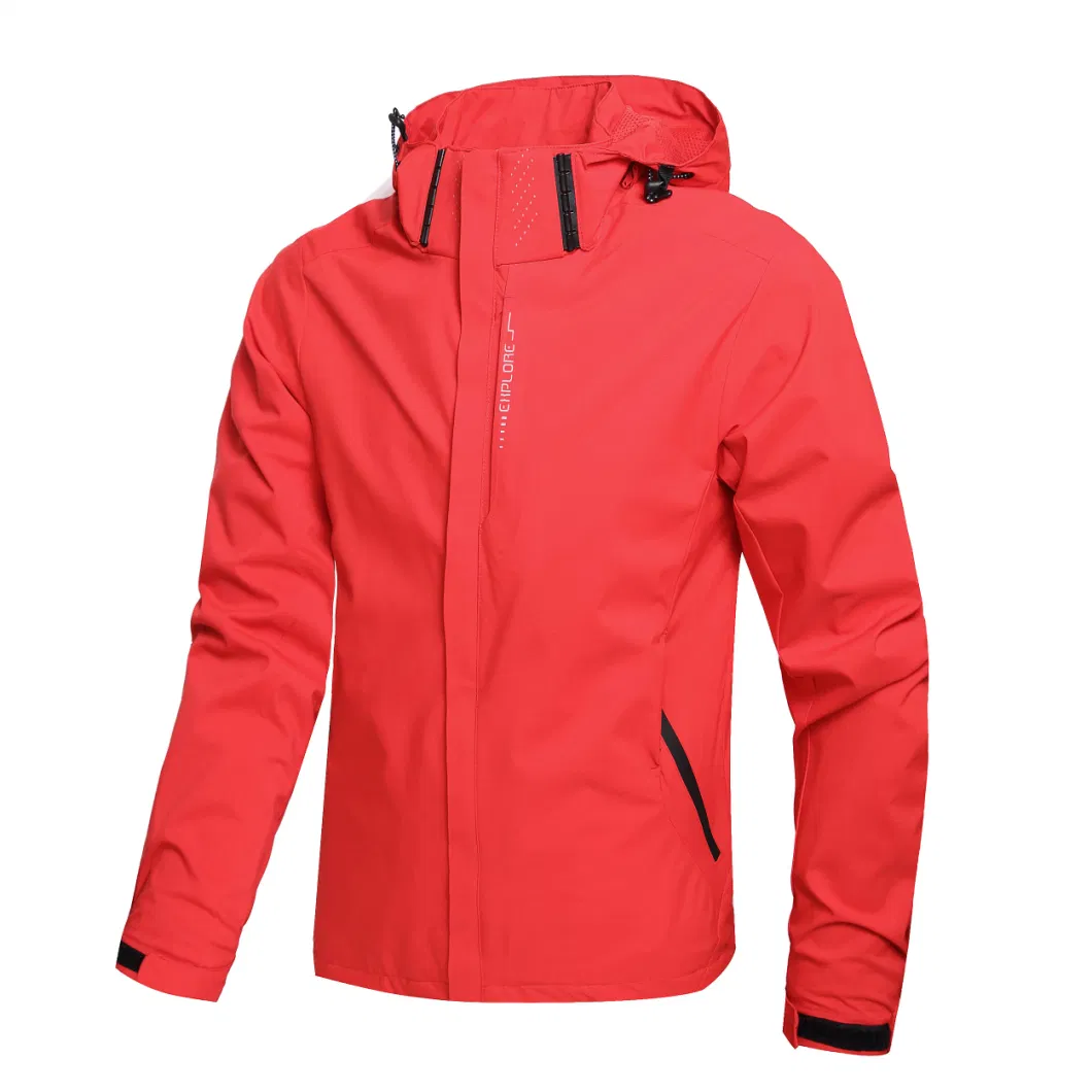 Asiapo China Factory Men&prime;s Red DWR Outfit Climbing Cycling Hiking Windbreaker Jacket