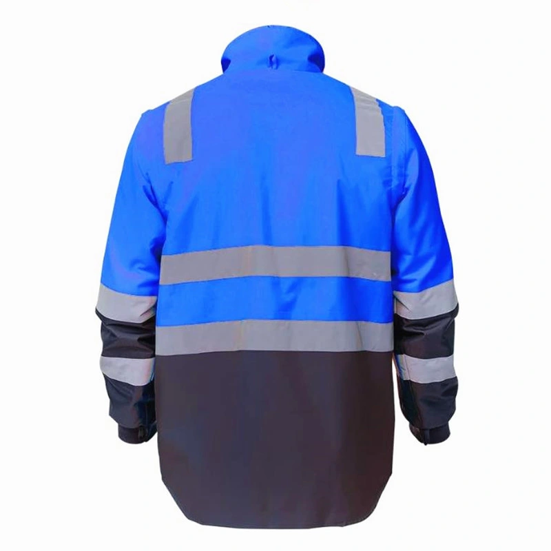 European High Quality Reflective Safety Jacket Shis Vis Winter Work Wear