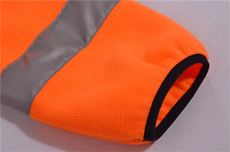 Safety Construction Custom Cheap Reflective Tape Polyester Fleece Warm Overall Uniform Factory Weld Men Workwear Winter Jacket