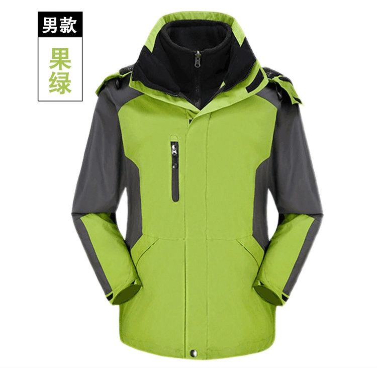 Factory Customized Outdoor Waterproof Jacket Two Pieces Autumn Winter Soft Shell Jacket for Man