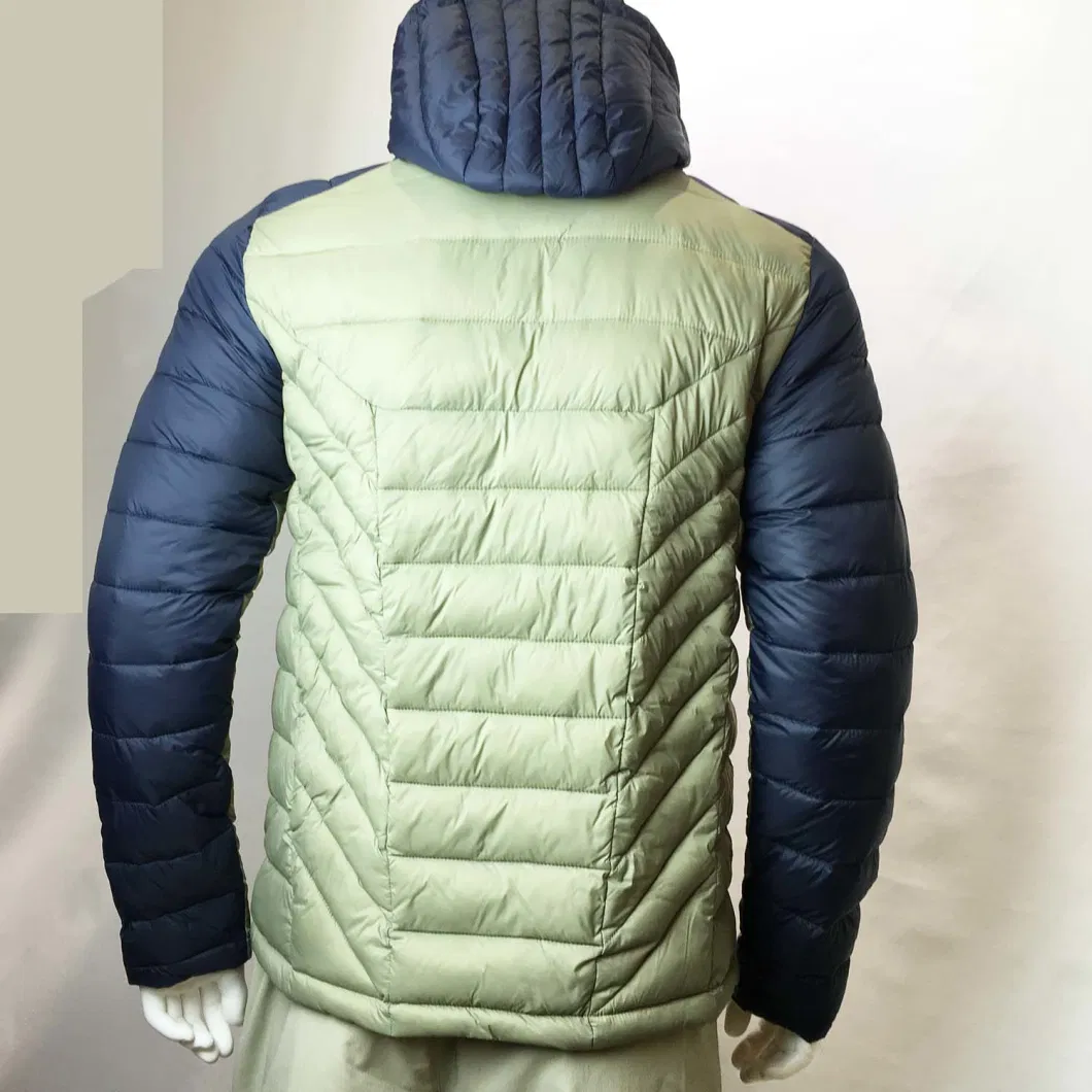 Winter Men&prime;s Nylon Fashion Padding Keep Warm Filling Jacket Fake Down Jacket