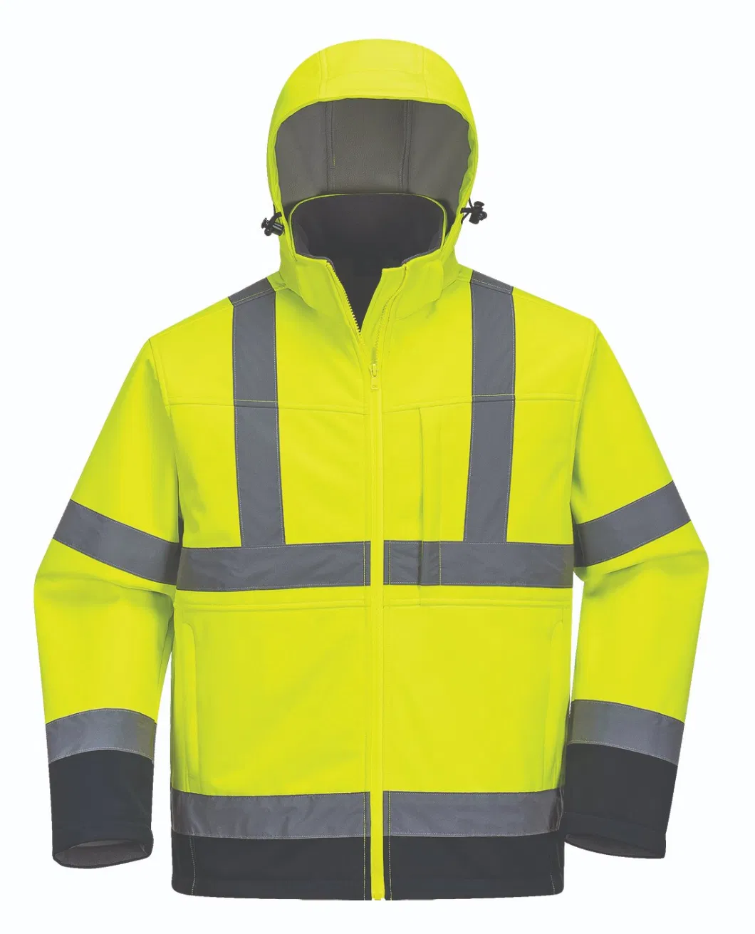 Hi Vis Factory Custom Cheap Outdoor Waterproof and Windproof Men Softshell Work Jackets