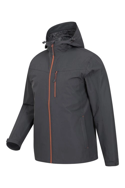 Hi Vis Rainproof Waterproof Windproof Breathable Outdoor Sport Claiming Hiking High Soft Stretched Fabric Hooded Full Seam Taped Outerwear Jacket