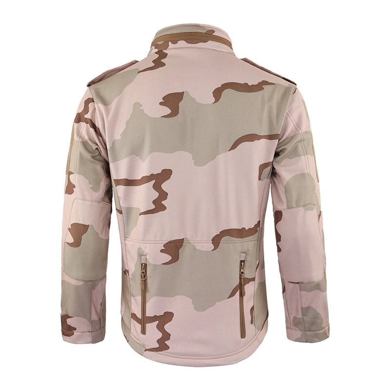 3-Sand Camo Esdy Outdoor Softshell Tactical Coat Combat Sports Hunting Jacket