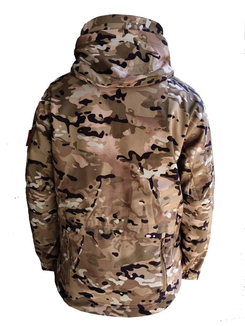 Hiworld Adult Three-in-One Tactical Windproof Waterproof Plus Velvet Thickening Outdoor Jacket