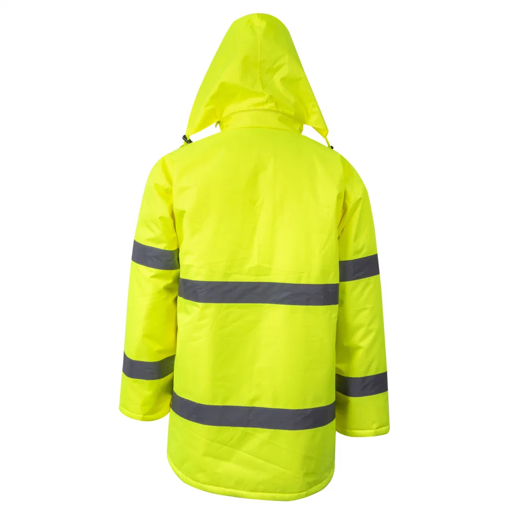 Waterproof Raincoat Winter Windbreaker Breathable Sports Men&prime;s High Visibility Hi Vis Reflective Safety Clothing Protective Security Apparel Workwear Jackets