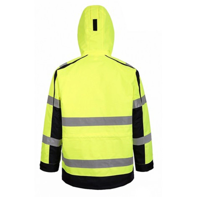 Manufacturer China Waterproof Winter Reflective Workwear Hi Vis Paddy Jacket Orange Coat