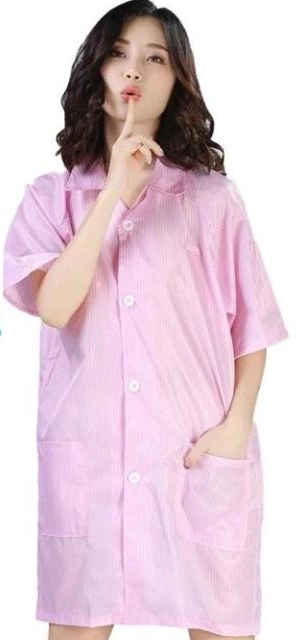 Ln-1560101 ESD Clothes Anti-Static Clothing ESD Pink Color Workwear Clothes