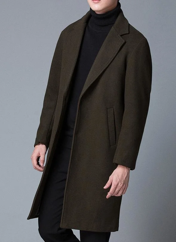 Source Manufacturer High Quality Wholesale Fabric Wool Coat/Can Export Seiko Fine Cut Medium Length Wool Coat 2021 New Arrival