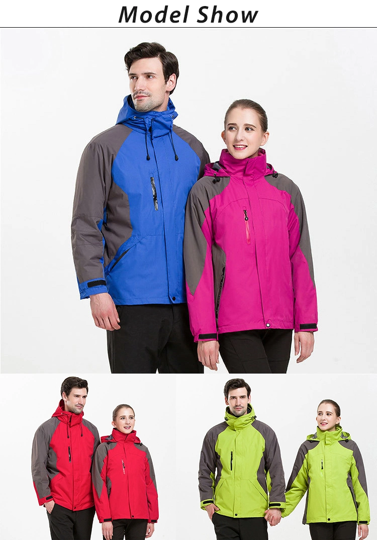 Windbreaker Thermal Coats 3 in 1 Ski Softshell Men Jackets Winter