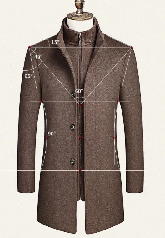 High Quality Fabric Long Wool Coat Manufacturers Direct Sales