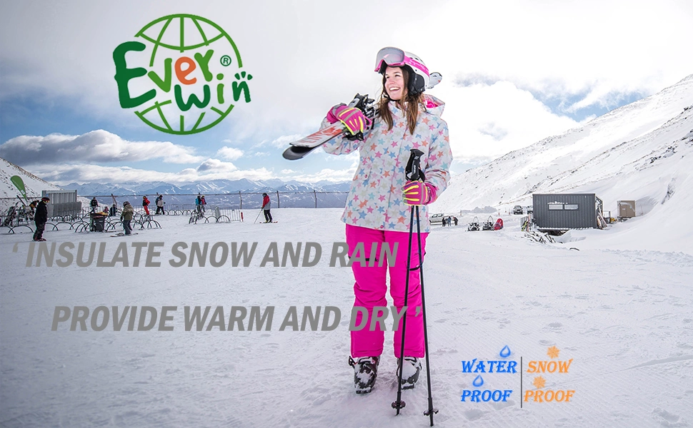 Women&prime; S Waterproof Snow Ski Jacket Mountain Windproof Winter Coat with Hood
