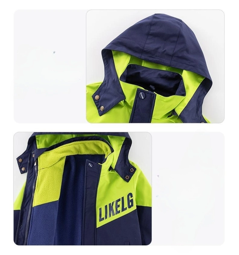 High Quality Kids Winter Three Piece School Uniform Interchange Jacket