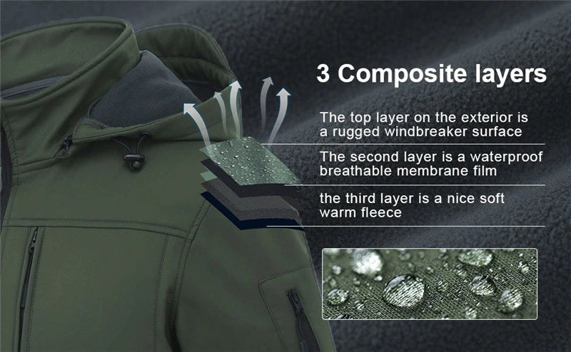 OEM High Quality Custom Lightweight Waterproof Warm Coat Windproof Breathable Camping Hiking Windbreaker Jacket