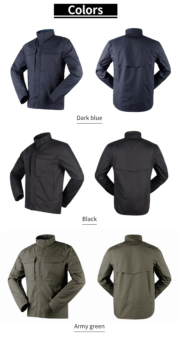 Custom Autumn Black Men&prime;s Coat for Army - Premium Quality OEM Winter Jacket