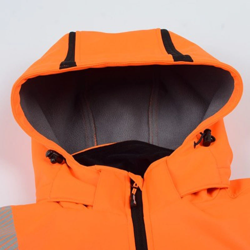 Manufacturer China Reflective Safety Clothing Waterproof Hi Vis Softshell Jacket with 3m Tape