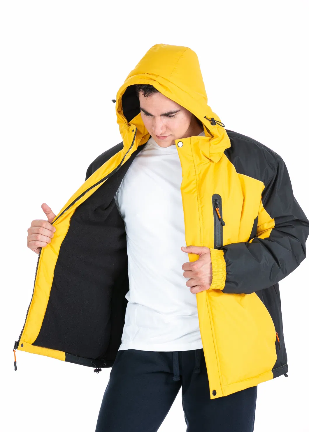 Windproof Hood Detachable Waterproof Hoody Climbing Wear Outdoor Jacket