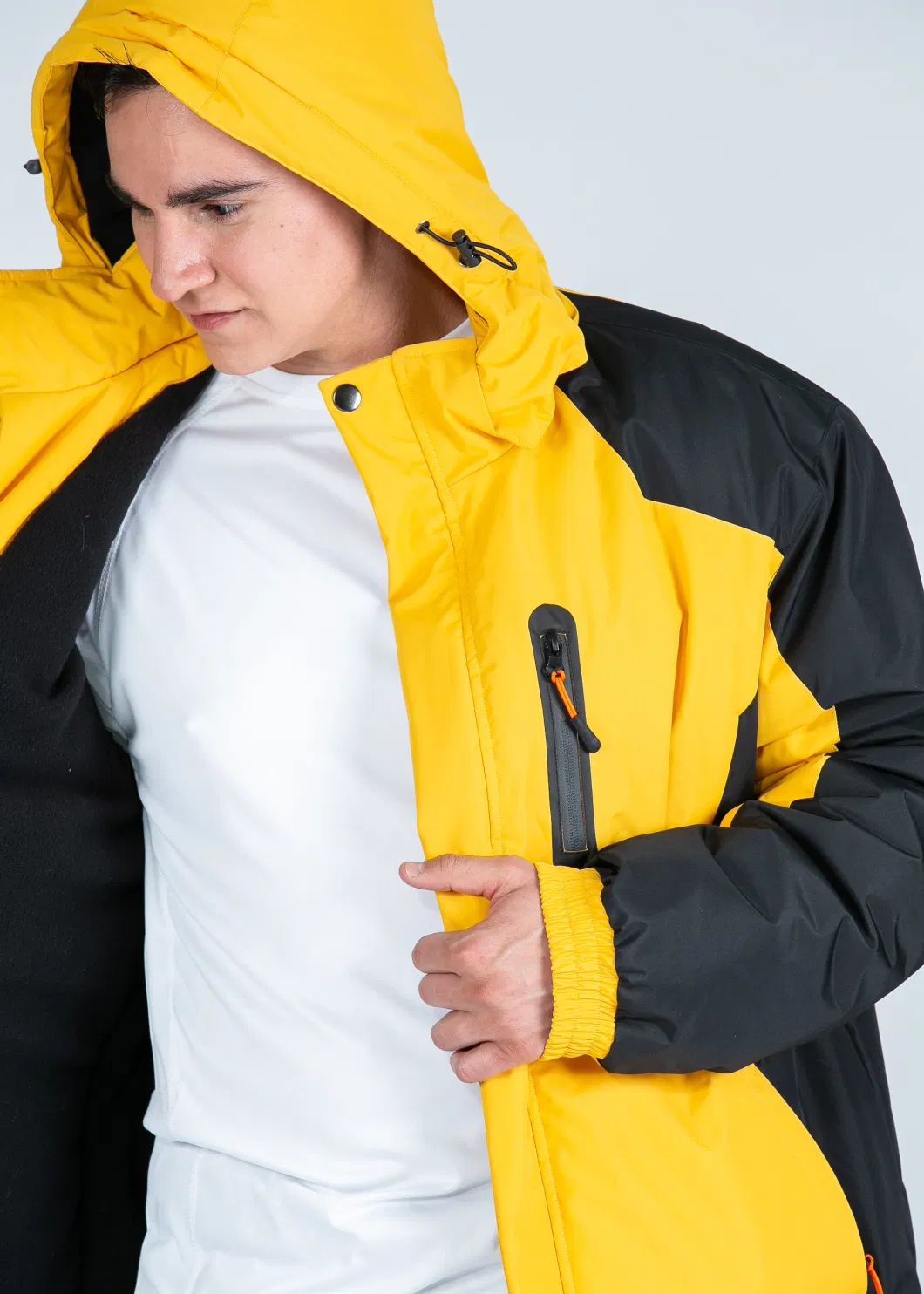Windproof Hood Detachable Waterproof Hoody Climbing Wear Outdoor Jacket
