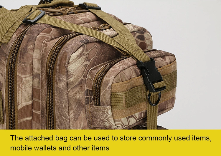 Manufacturer Supplier Hunting Waterproof Utility Bag Multi-Function Camouflage Tactical Backpack 30L