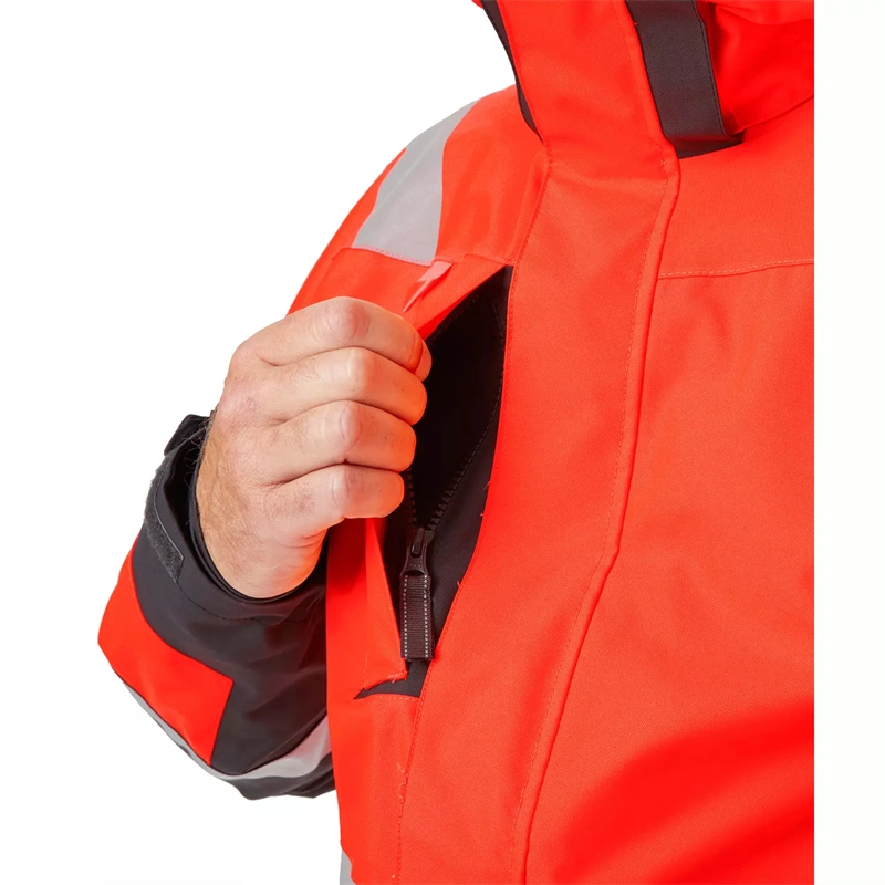 Custom Logo Winter Mining PPE Green Orange Waterproof Work Coat Welding Factory Workwear Safety Protective Apparel