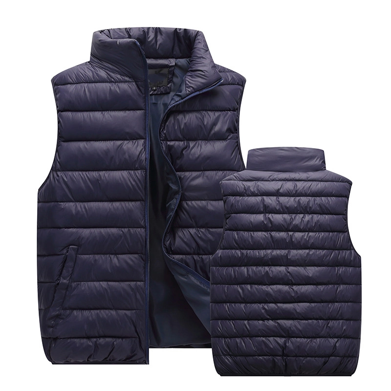Custom Logo Unisex Women Waistcoats Man Blank Plain Casual Basic Winter Vest Down Jacket for Men&prime;s Sleeveless Jackets &amp; Coats