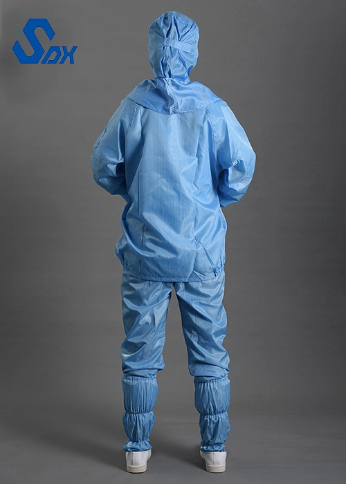 ESD Clothes Suits Anti Static Different Colors Jacket &amp; Pant Suit with Hood Clean Room Clothes