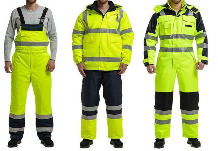 Hi-Vis Safety Bomber Back Reflective Windproof Workwear Jacket Road Work Protective Clothing