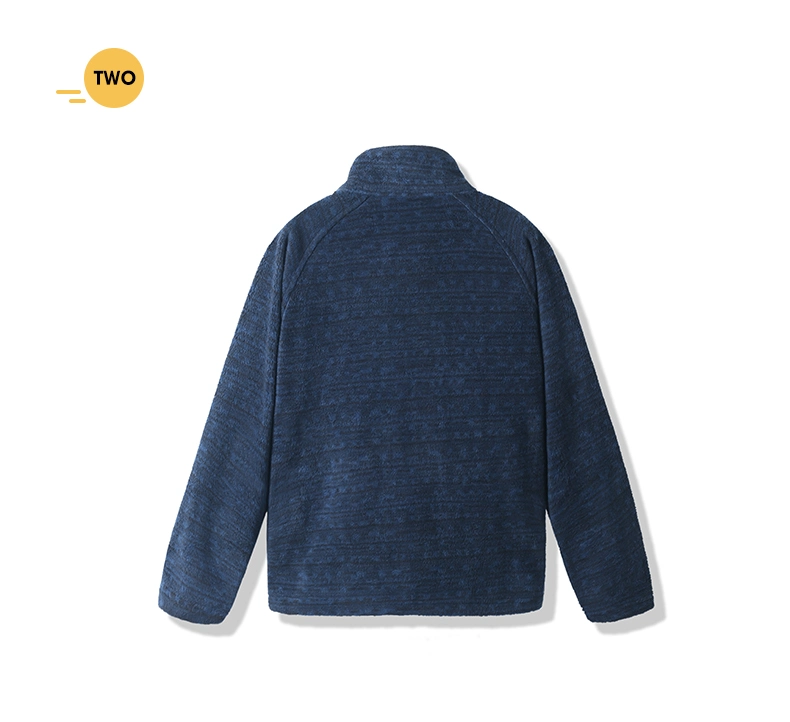 China Hot Selling High Quality Kids Navy Fall Fleece Jackets Manufacturer