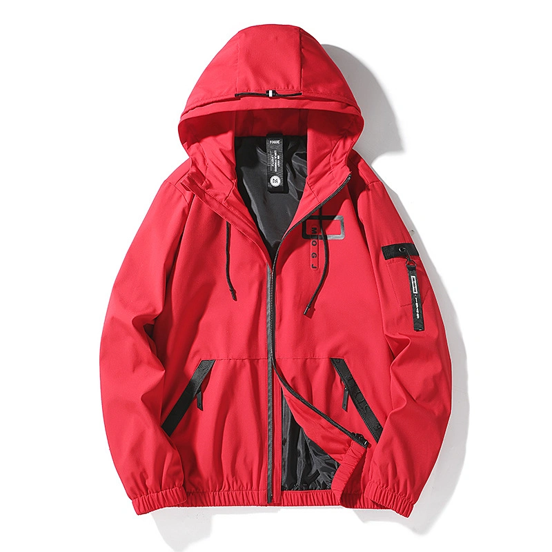 Winter Lightweight Waterproof Windproof Fashion Design Breathable Hooded Softshell Outdoor Men Sports Hiking Climbing Jacket