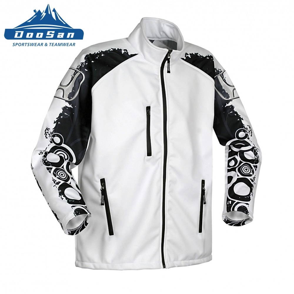 OEM Factory High Quality Sublimation 3D Printing Side Pocket Wind-Proof Warm Trendy Full Zip Jacket