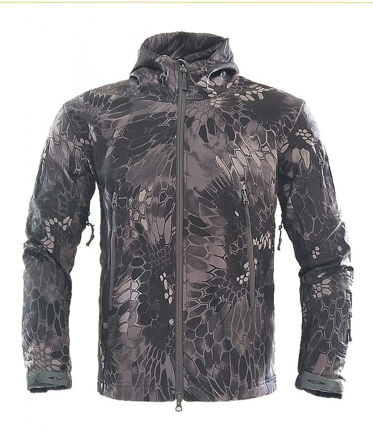 Hiworld Adult Three-in-One Tactical Windproof Waterproof Plus Velvet Thickening Outdoor Jacket