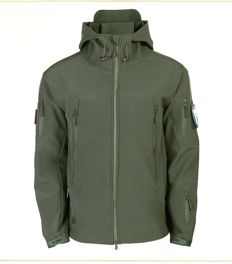 Hiworld Adult Three-in-One Tactical Windproof Waterproof Plus Velvet Thickening Outdoor Jacket