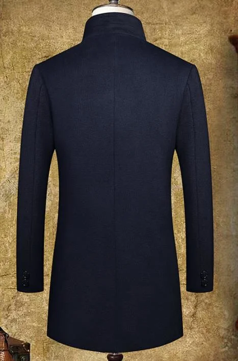 High Quality Fabric Long Wool Coat Manufacturers Direct Sales