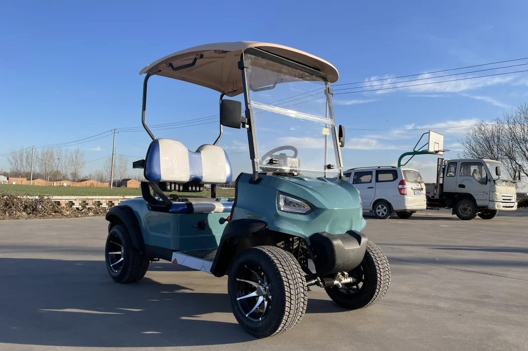 Manufacturer Wholesale 2 Seats Electric Golf Cart with 100km Mileage off Road Electric Buggy Hunting Car